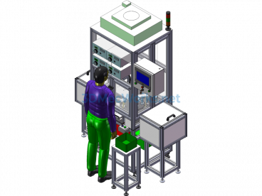 Automatic O-Ring Assembly And Testing Equipment - SolidWorks - Free Download