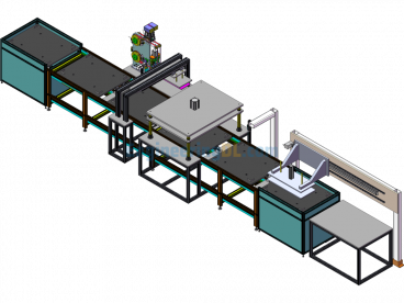 Automated Tape/Film Application Production Line - SolidWorks - Free Download