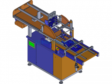 Rotary Food Divider Machine 3D Model + Sheet Metal Unfolding Drawings + Processed Parts + Purchased Parts List BOM - Creo.Parametric - Free Download