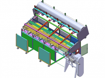 Automatic Car Steel Tube Machine (Stabilization Equipment) - SolidWorks - Free Download
