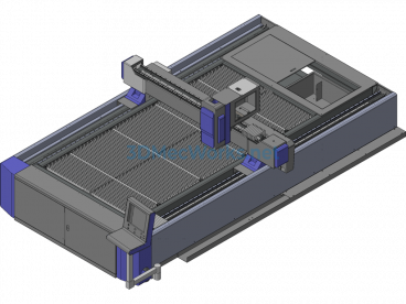 Laser Cutting Machine 3015 - UG(NX) - Free Download