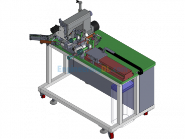 Underwear Elastic Band Overlock Sewing Machine - SolidWorks - Free Download