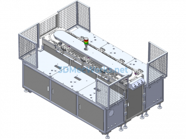 Automatic Material Stripping And Labeling Assembly Circulation Line (Part) 3D + Engineering Drawing - SolidWorks - Free Download