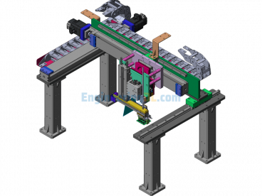 XY Inspection And Handling Mechanism - SolidWorks  ProE  Creo.Elements - Free Download