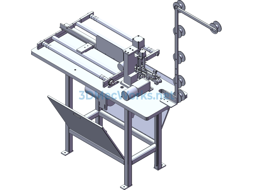 Automatic Nylon Zipper Ultrasonic Cutting Machine (including 3d, Engineering Drawings, and Bom) - SolidWorks - Free Download Automatic Nylon Zipper Ultrasonic Cutting Machine (including 3d, Engineering Drawings, and Bom) - Image 3