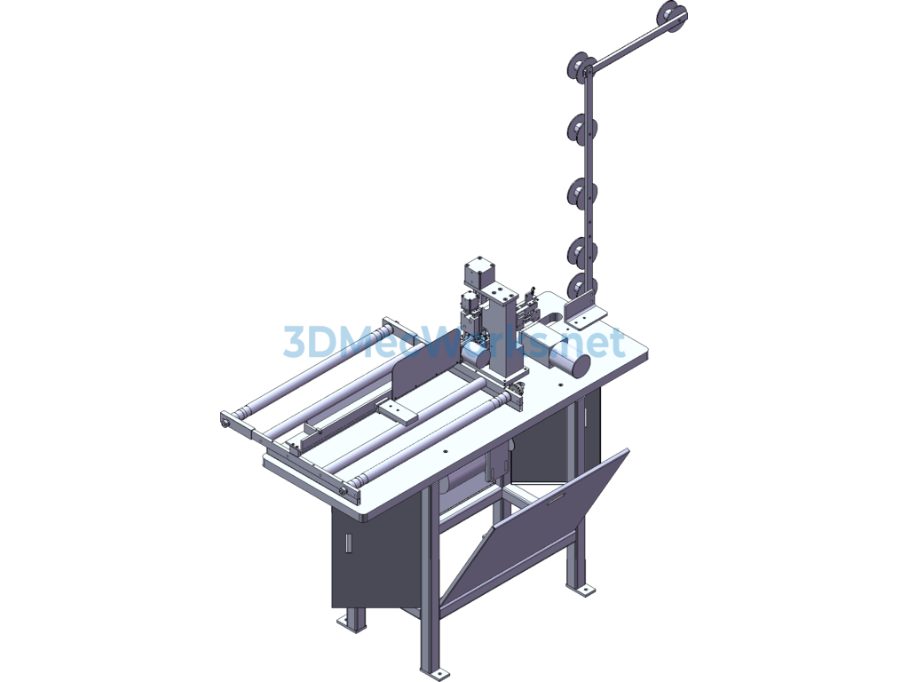 Automatic Nylon Zipper Ultrasonic Cutting Machine (including 3d, Engineering Drawings, and Bom) - SolidWorks - Free Download Automatic Nylon Zipper Ultrasonic Cutting Machine (including 3d, Engineering Drawings, and Bom) - Image 4