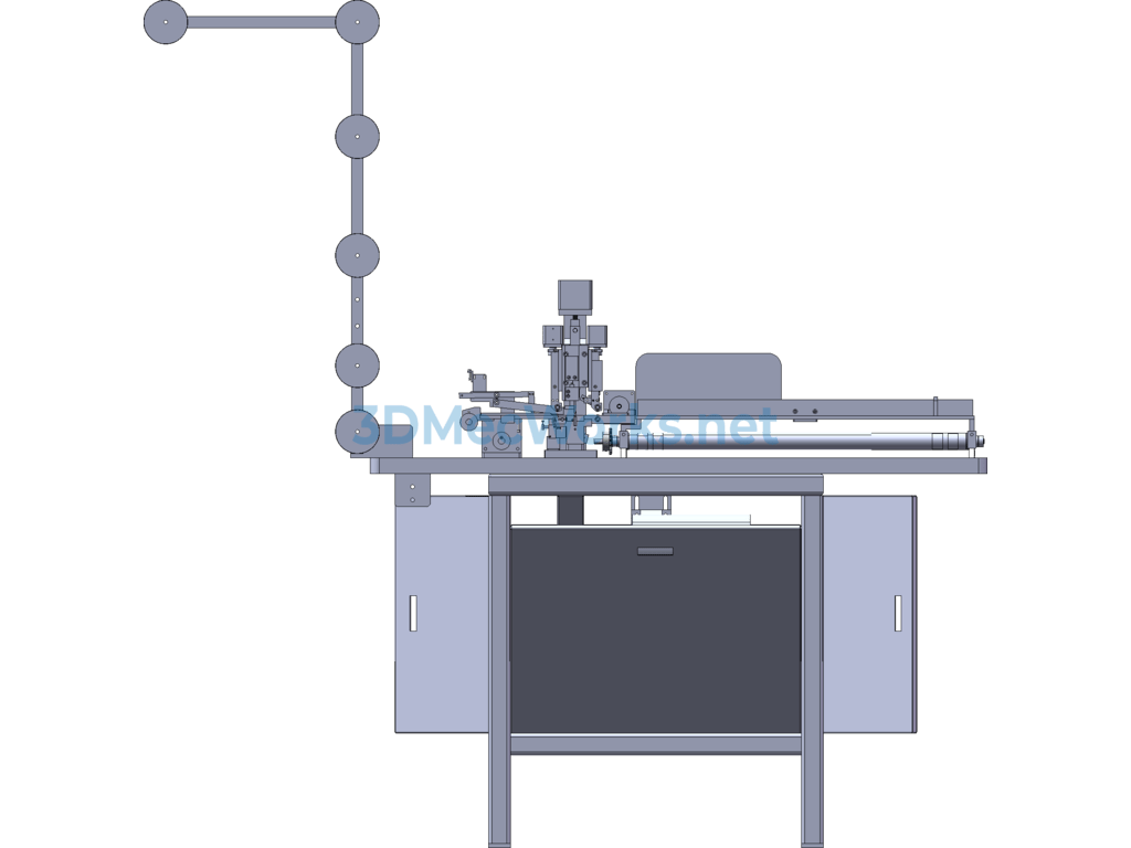 Automatic Nylon Zipper Ultrasonic Cutting Machine (including 3d, Engineering Drawings, and Bom) - SolidWorks - Free Download Automatic Nylon Zipper Ultrasonic Cutting Machine (including 3d, Engineering Drawings, and Bom) - Image 5
