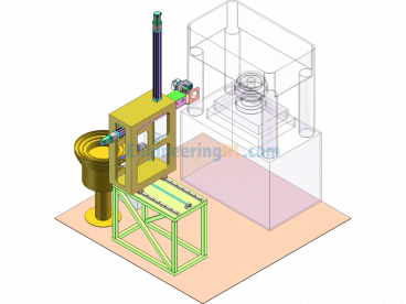 Automatic Steel Rod Feeding Equipment - SolidWorks - Free Download