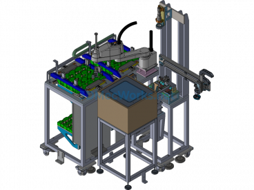 Automobile Rearview Mirror Motor Assembling Machine - ProE  Creo.Parametric - Free Download