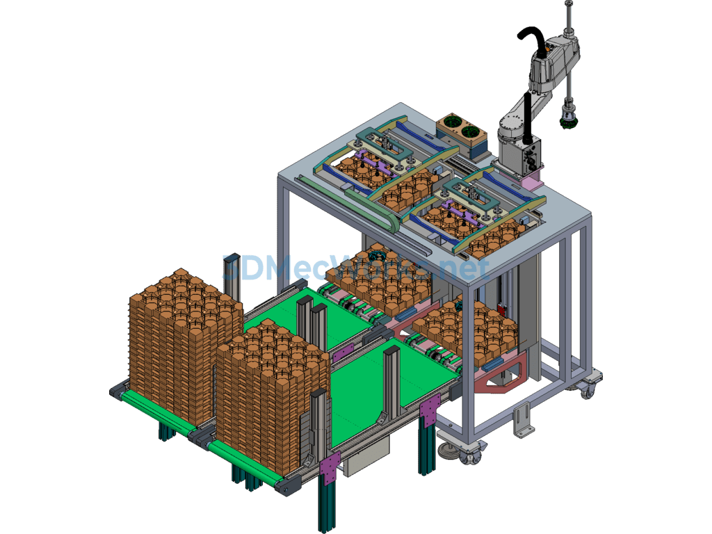 Automobile Rearview Mirror Assembly Feeding Machine - ProE - Free Download Automobile Rearview Mirror Assembly Feeding Machine - Image 3