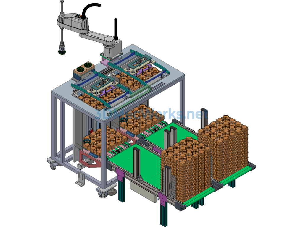 Automobile Rearview Mirror Assembly Feeding Machine - ProE - Free Download Automobile Rearview Mirror Assembly Feeding Machine - Image 4