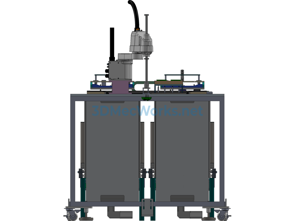 Automobile Rearview Mirror Assembly Feeding Machine - ProE - Free Download Automobile Rearview Mirror Assembly Feeding Machine - Image 5