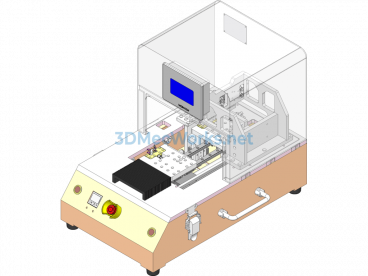 Smart Wearable Device FPC Flexible Circuit Board Bending Fixture - SolidWorks - Free Download