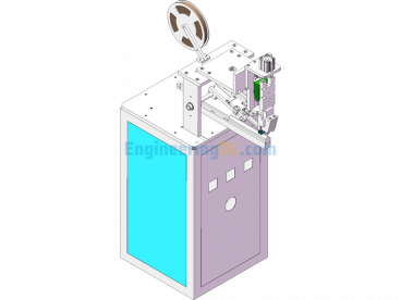 Semi-Automatic Single-Head Carton Corner Pasting Machine - SolidWorks - Free Download