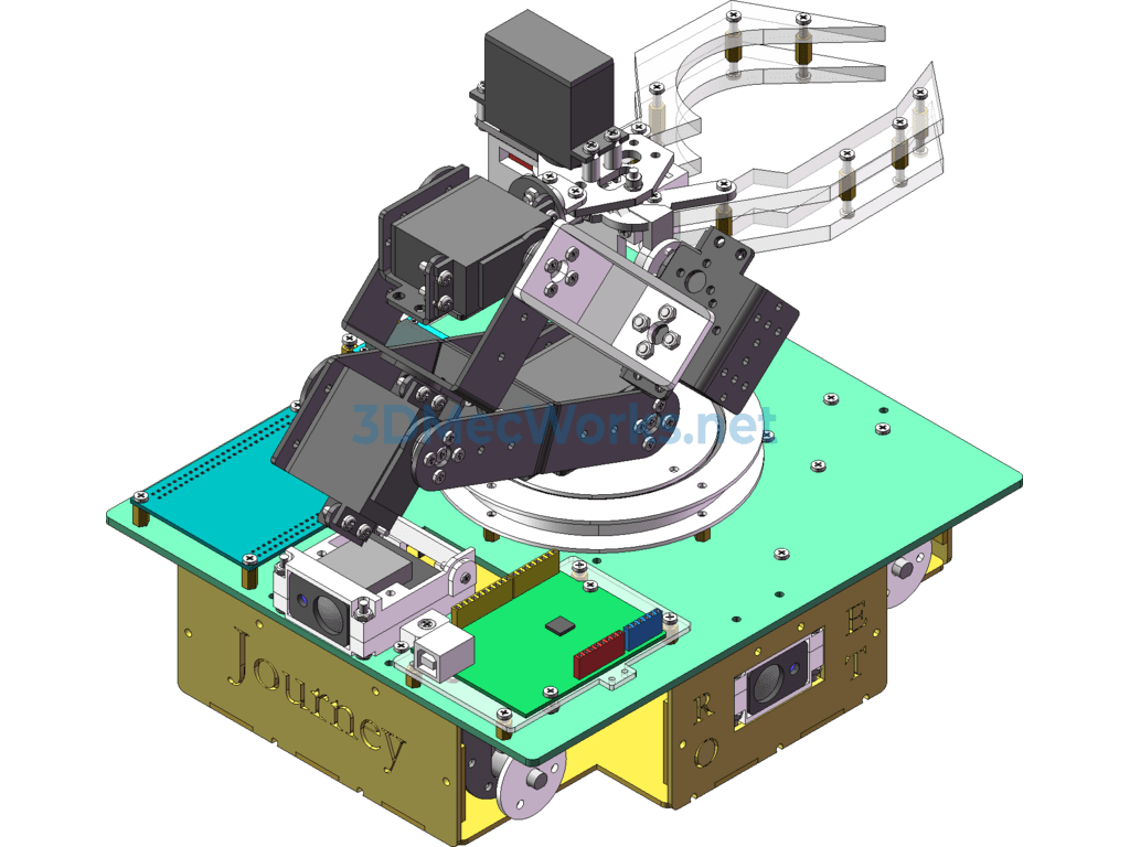 Logistics Handling Robot - SolidWorks AutoCAD.Mechanical - Free Download Logistics Handling Robot - Image 2