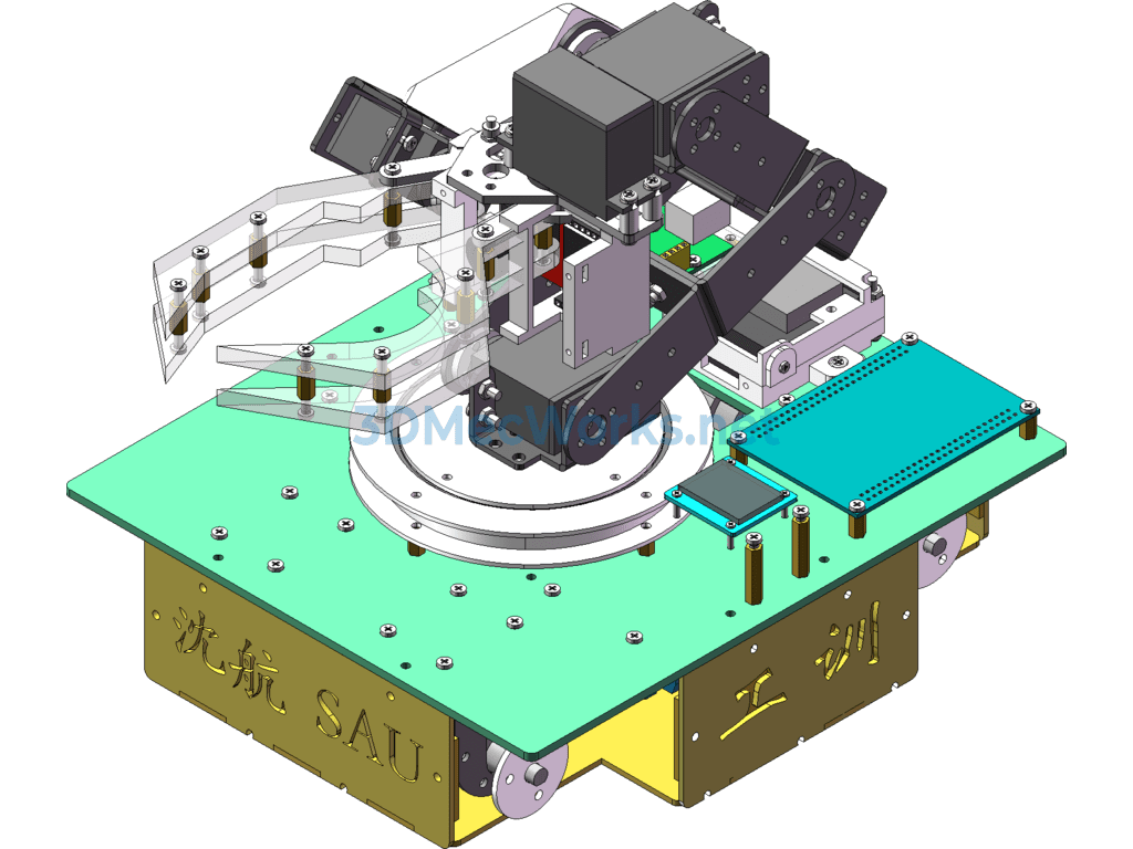 Logistics Handling Robot - SolidWorks AutoCAD.Mechanical - Free Download Logistics Handling Robot - Image 4