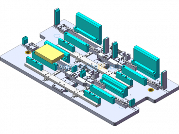 Self-Clamping Alignment Positioning Tray - SolidWorks - Free Download