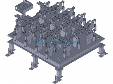 Automobile Reinforcement Plate Welding Fixture - Exported - Free Download