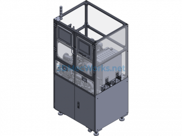 Hard Disk Drive Arm Automation Glue Dispensing Machine - ProE  Creo.Parametric - Free Download