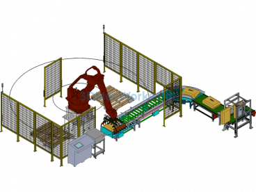 Vertical Bag Packing And Palletizing Production Line - SolidWorks - Free Download