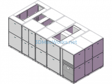 Swimming Pool Heat Pump Dehumidification Unit Non-Standard Equipment - SolidWorks - Free Download