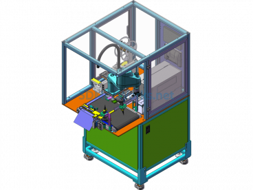 Four-Axis Robot Labeling Machine - SolidWorks - Free Download