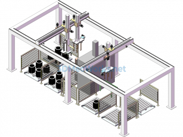 Truss Automation Stator Loading And Unloading Equipment - SolidWorks - Free Download
