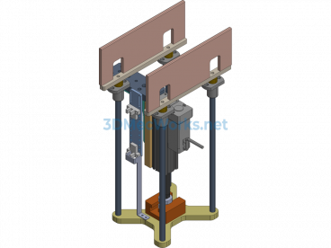 Long-Stroke Lifting Mechanism - ProE  Creo.Parametric - Free Download