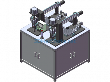 Ball Screw Valve Body Dual-Position Assembly Machine - SolidWorks - Free Download