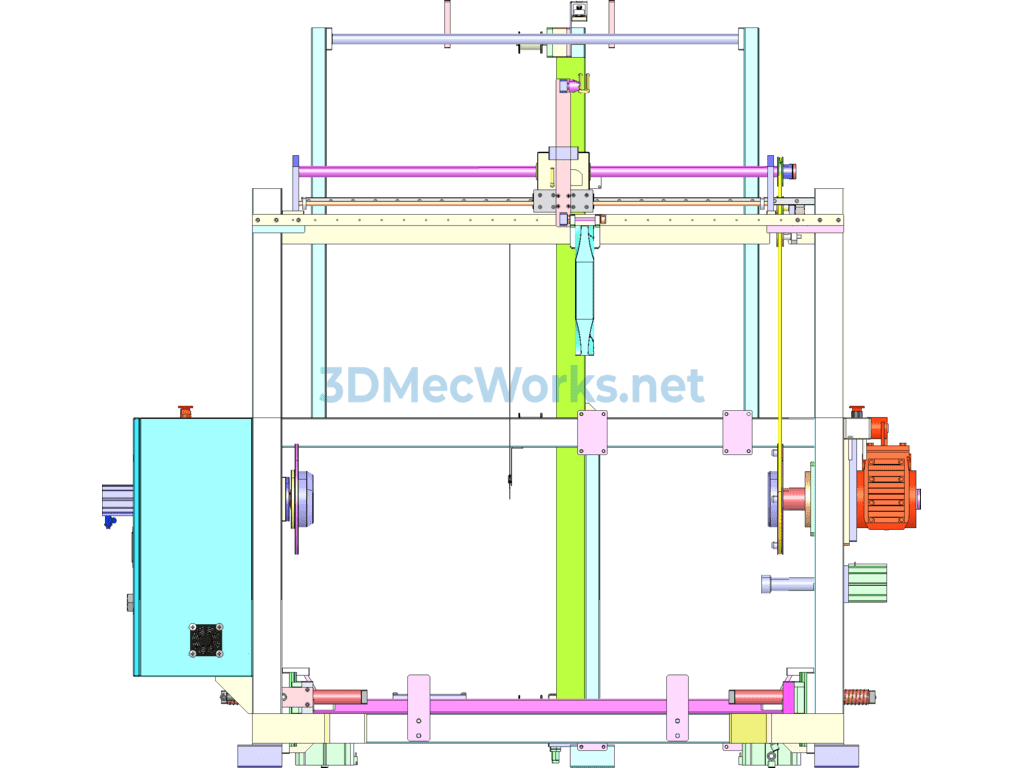 Fully Automatic Tape Winding Machine - SolidWorks - Free Download Fully Automatic Tape Winding Machine - Image 5