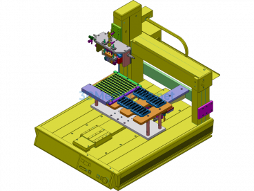 Automatic Distance-Adjusting Tray Loader - SolidWorks - Free Download