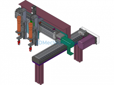 Three-Axis Module (Dual-Station Screw Locking Machine) - SolidWorks - Free Download