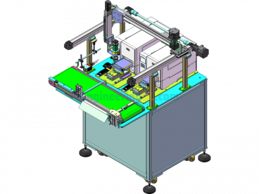 4-Axis Module Printing And Labeling Machine - SolidWorks - Free Download