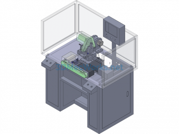 Single-Spindle Three-Servo Precision Lathe 3D + Engineering Drawing - SolidWorks - Free Download