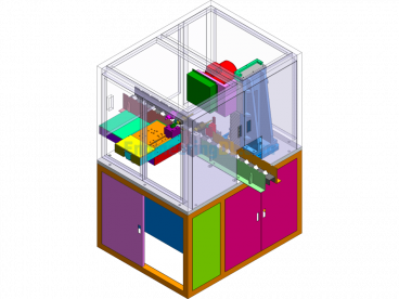 3D + Engineering Drawing For Fully Automatic Precision Lathe - SolidWorks - Free Download
