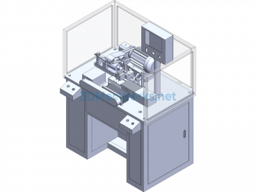 Single-Blade Dual-Servo Precision Lathe Type Ⅰ 3D + Engineering Drawing - SolidWorks - Free Download