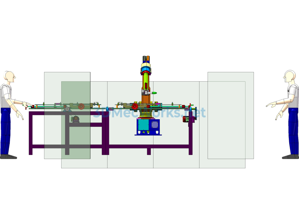 Large Multi-Station Welding Machine - SolidWorks - Free Download Large Multi-Station Welding Machine - Image 5
