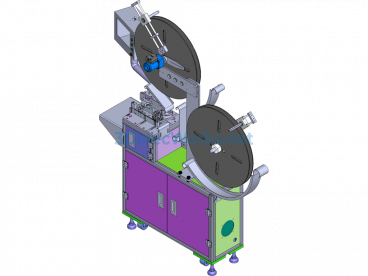 Automatic Four-Unit Cutting Machine - SolidWorks - Free Download