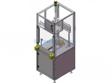 Adhesive Coating Machine For End Cap Of Encapsulated Motors After Riveting - SolidWorks - Free Download