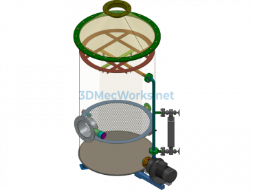Testing Scrubber塔 - SolidWorks - Free Download