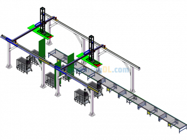 CC Rock Wool Board Automatic Sorting Equipment - SolidWorks - Free Download