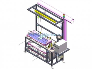 Skylight Line Down Station PA100 Blend Pre-Assembly Station - SolidWorks - Free Download