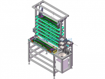 Skylight Assembly Line PA150 (Iron Part Cleaning And Coating Station) - SolidWorks - Free Download