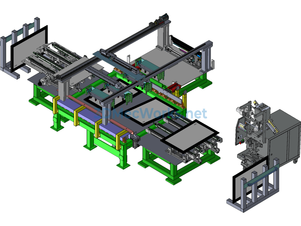 Automated Glass Assembly Equipment + Engineering Drawings + Bom - SolidWorks - Free Download Automated Glass Assembly Equipment + Engineering Drawings + Bom