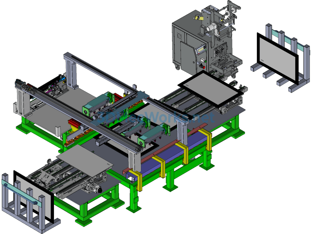 Automated Glass Assembly Equipment + Engineering Drawings + Bom - SolidWorks - Free Download Automated Glass Assembly Equipment + Engineering Drawings + Bom - Image 2