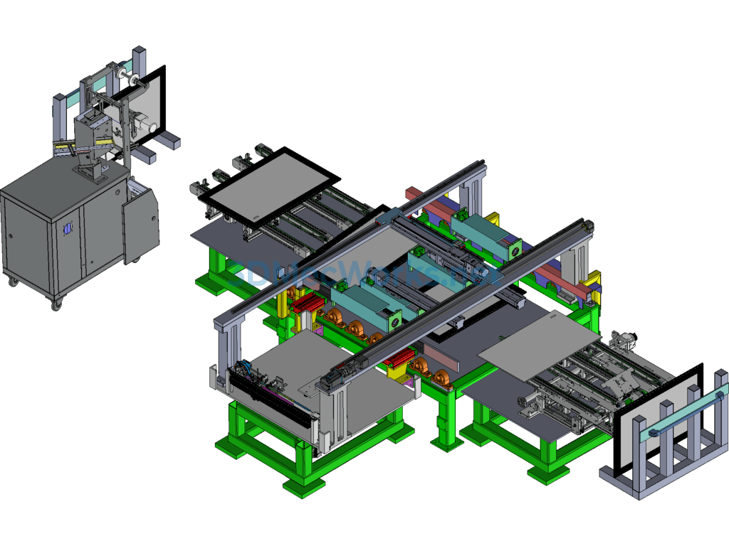 Automated Glass Assembly Equipment + Engineering Drawings + Bom - SolidWorks - Free Download Automated Glass Assembly Equipment + Engineering Drawings + Bom - Image 3