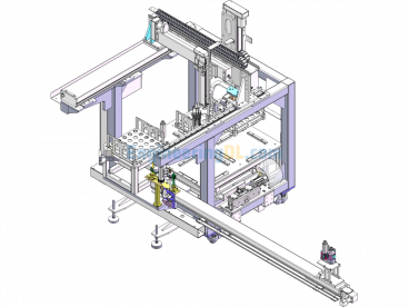 A Bottle Feeding Device - SolidWorks - Free Download