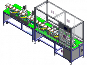 A Mobile Phone Battery Adhesive Machine - SolidWorks - Free Download