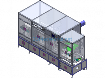 A Mobile Phone Connector Spot Welding Machine - SolidWorks - Free Download