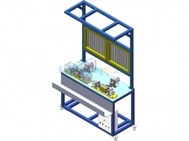 Angle Punching Machine - SolidWorks - Free Download